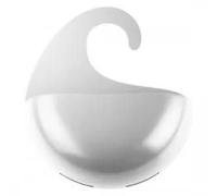 Accessoire de rangement suspendu - Koziol - Surf - Blanc - Plastique recyclable - 6,5x21,6x25,3 cm
