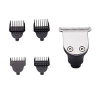 Accessoire de Rasage Barbe en Métal pour Tondeuse à Trois Têtes | Peigne Réglable, Fixation Facile, Remplacement de Tête Usée, Usage Maison et Voyage, Noir