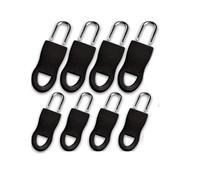 Accessoire de réparation de fermeture éclair - INF - Tirez la goupille - Paquet de 8 - Noir - Facile à attacher