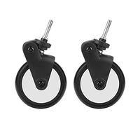 Accessoire de roue de poussette, pratique à utiliser et résistant à l'usure pour poussette Yoya pour Kiddopotamus (une paire de roues avant)