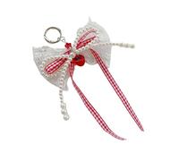 Accessoire de sac à main avec nœud en perles d'imitation et dentelle design portable accessoire de mode charme jeune tendance pour les amateurs de style doux, フリーサイズ