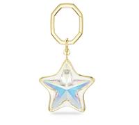 Swarovski Accessoire pour sac, coupe mixte, étoile, blanc, plaqué or