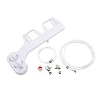 Accessoire siège toilette et eau chaude et froide buse unique,blanc