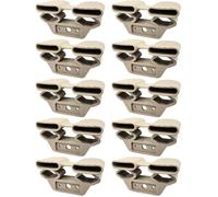 Accessoire de sommier - CYCLINGCOLORS - Embout Support Latte Double Long - Élastomère durable - 10 pièces - Beige