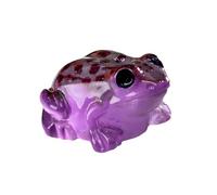 Accessoire de table stylisé Figurine de grenouille phosphorescente en résine pour décoration de bureau, idée de décoration unique pour la maison (A, One Size)