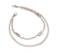 Accessoire de taille en métal avec fermoir sécurisé - Bijou de corps léger pour robes, jeans, occasions formelles - Accessoire de taille multicouche de luxe, taille unique, Comme décrit, Comme décrit.