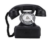 Accessoire De Téléphone Fixe Rétro, Accessoires De Téléphone Antiques en Résine Vintage Whirl Corded Home Desk Decor Ornement Photographie Wired for Coffee Shops Cadran Rotatif Modèle Décoratif Old