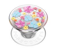 Support PopGrip Adhésif Stand et Selfie Translucide Delicate Floral Popsockets