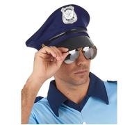 Boland 97050 - Bonnet de police pour adulte, chapeau pour costume de police, costume de carnaval, chapeau pour costumes, carnaval, Halloween, JGA