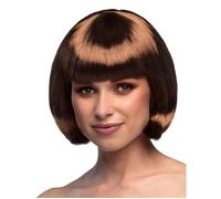 Accessoire de tête pour déguisement - Perruque courte châtain femme