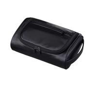 Accessoire De Toilettage Pratique pour Hommes, Taille Compacte, Essentiel Voyage, Poignées Renforcées, Plusieurs Poches, Trousse Toilette Spacieuse en Cuir PU