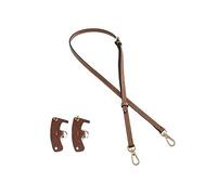 Accessoire de Transformation sans Perforation for Sac à Main, Sangle de Rechange en Cuir à Longueur réglable (Color : Brown Gold, Size : L)