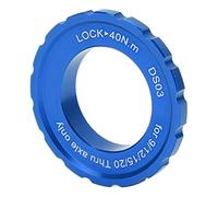 Accessoire de Vélo, Centerlock Lockring Center Lock Wheelset Hub Barrel Shaft Disc Rotor Lock Ring for Bike Mountain Bike (Bleu)