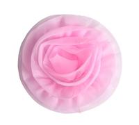 Accessoire de vêtements élégant en forme de fleur - Texture polyester surdimensionnée - Pour les concepteurs à la recherche d'un article unique dans les vêtements de mariage, taille unique, Comme