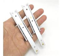 Accessoire de vis à billes, bloc coulissant de roulement, 2 pièces glissières de tiroir rail pliable en alliage d'aluminium largeur 16 mm linéaire(200mmx16mm)