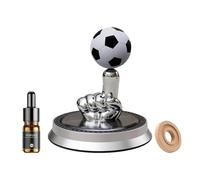 Accessoire de voiture d'aromathérapie : diffuseur rotatif, désodorisant solaire | Conception de suspension d'huile, style de football décoratif en métal pour parfum relaxant, purification de l'air et