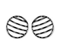 Accessoire de voiture en fibre de carbone compatible avec Audi A3 S3 8P 2006 2007 (grille d'aération extérieure 01)