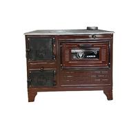 Accessoire décoratif en fonte pour four, cuisinière, cheminée, thermomètre intégré, intérieur en brique, pour ambiance intérieure et extérieure et pâtisserie de style vintage, chauffage d'appoint