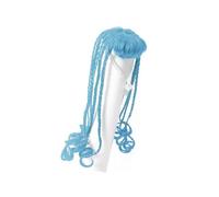 Accessoire décoratif tressé long pour rassemblements, accessoires photo, facile à porter, tissu synthétique, perruques d'oies pour animaux domestiques