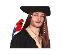 Accessoire Déguisement - GUIRCA - Perroquet Épaule Pirate - Rouge - 30 cm