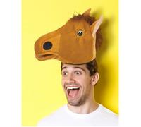 DEGUISE TOI - Chapeau cheval adulte - Chapeau - Taille Unique - Marron - Accessoires pour déguisement - 100% Polyester - - Carnaval