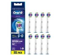 Accessoire dentaire Oral B Brossette 3D White Avec Technologie Clean Maximiser Lot de 8 Blanc Blanc G
