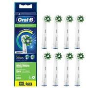Accessoire dentaire Oral B Brossette Cross Action Avec Technologie Clean Maximiser Lot de 8 Blanc Blanc G