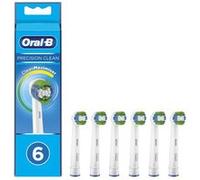 Accessoire dentaire Oral B Brossette Precision Clean Avec Technologie Clean Maximiser Lot de 6 Blanc Blanc G