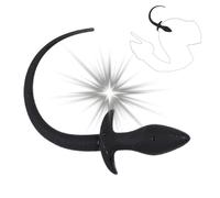 Accessoire D'EntraîNeur De Hanche En Forme De Queue En Silicone Noir Doux, AméLiorez Les Accessoires D'EntraîNement D'Endurance