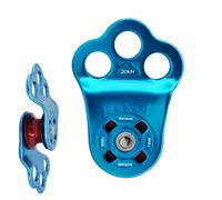 Accessoire d'escalade de poulie de câble de 30 KN en aluminium pour sécurité anti-chute | avec opération d'arboriculteur vertical Ligne de protection industrielle Formation Aventure Attr