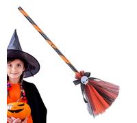 Accessoire d'habillage de sorcière - Chapeau de sorcière - Manche à balai pour costume d'enfant - Jeu de rôle - Fête à thème - Chapeau de sorcière - Pour la maison, l'école, la scène