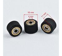 Accessoire d'imprimante- Rouleau de Roue à Rouleau à pincement 3X for mimaki Roland Camm Graphique CE5000 120 Liyu Cutter Plotter Vinyl Cutter Feed Rubber Copper -remplaçable (Color : 4x11x16mm)