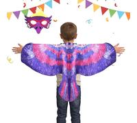 Accessoire d'oiseau de cosplay - Thème animal immersif, équipement à sangles élastiques, masque facial, ensemble d'ailes aviaires, vêtements de théâtre, tenue déguisement pour scène, école, carnaval,