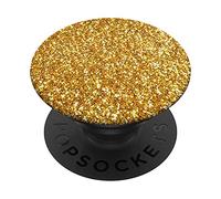 Accessoire doré brillant à paillettes PopSockets PopGrip Interchangeable