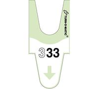 Accessoire d'Origine Meto Turn-O-Matic : T90 3D à Numérotation Consécutive, Fabriqués en Allemagne, Six Rouleaux de 4 000 (24 000 Total) Verts