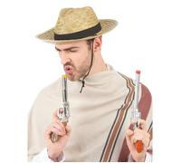 Accessoire - DRAGONEX - Chapeau cowboy paille adulte