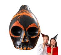 Accessoire effrayant en céramique de sifflet de mort aztèque pour Halloween | Sifflet de mort aztèque hurlant pour la chambre, la cuisine, le couloir et la porte d'entrée, le porche