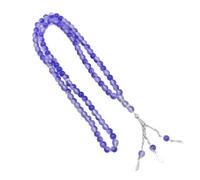 Accessoire élégant en perles d'agate synthétique bicolore avec 99 perles polies lisses pour une utilisation confortable toute la journée confortable au quotidien