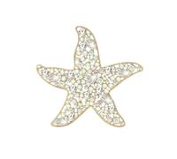 Accessoire élégant et délicat sur le thème marin conçu comme une délicate étoile de mer Broche unique en forme d ' étoile de mer pour un usage quotidien