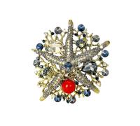 Accessoire élégant et délicat sur le thème marin conçu comme une délicate étoile de mer Broche unique en forme d ' étoile de mer pour un usage quotidien