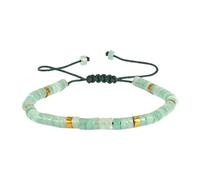Accessoire élégant fait à la main avec perles texturées en pierre, bijou de poignet tendance adapté pour améliorer la volonté de corde de cire