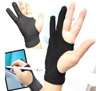 Accessoire en papier pour tablette avec protecteur de taches et gant artistique pour deux doigts, élastique avec rejet de paume qui améliore le contrôle | Anti-adhésif qui empêche les marques sur