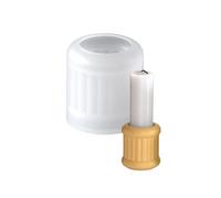 Accessoire en silicone à base cylindrique flexible avec matériaux en résine de ciment en béton Base en silicone