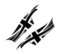 accessoire extérieur Compatible Avec Mini Pour Cooper R50 R52 R53 R56 R57 R58 R59 R61 Pour Countryman R60 F60 F55 F56 F54 Autocollants Latéraux De Voiture(Color 2)