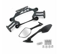 Accessoire extérieur Rétroviseurs De Moto pour Xmax 300 400 125, Support Téléphone Fixe Avant pour Xmax250, GPS(Snakeskin Shell)