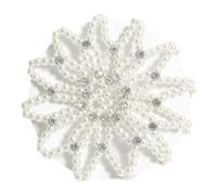 Accessoire - Filet à Cheveux Strass Perles | Accessoires de Coiffure pour Queue de Cheval Événements Mariage Sport Cérémonie Soirée Danse | Travail Rapide Tenue Sûre pour Scène Spectacle