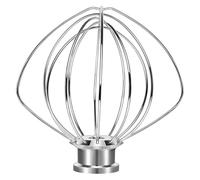 Accessoire Fouet À Fils Métalliques De Rechange K45WW, Compatible Avec Les Batteurs Sur Socle KitchenAid À Tête Inclinable. Fouet À 6 Fils En Acier Inoxydable For Œufs.