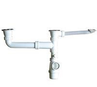 Franke Bonde 265915 avec tubulure pour évier 2 cuves D70 prise mâle
