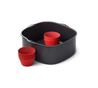 Accessoire friteuse Philips Kit de patisserie et moules a muffins en silicone pour Airfryer XXL HD9957/00