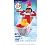 The Elf on the Shelf Polar Props - Ensemble Spa S'elf Care - Baignoire Taille Elfe, Petite Serviette de Bain, Masque de Concombre, Canard en Caoutchouc - Elfe Scout Non Inclus